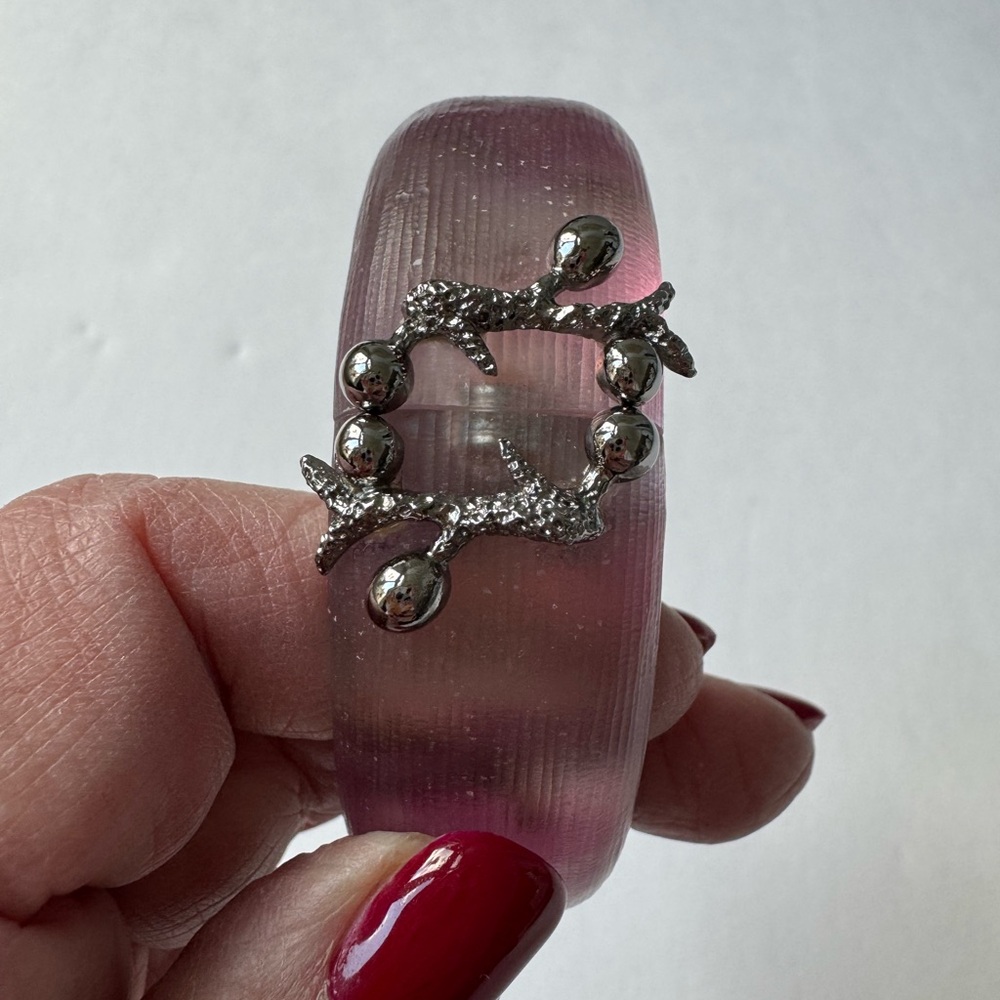 Alexis Bittar Purple and Silver Bracelet